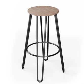 Blumfeldt Blumfeldt Silla Bistro Hamilton 1 Piezas &Oslash; 33 Cm Madera Estructura De Acero