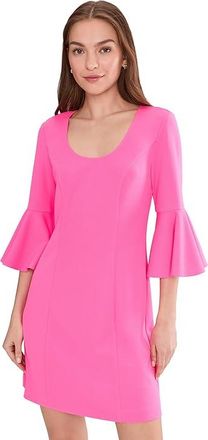 Trina Turk Scala Dress Womens Dress Corallo : 10, Polyester