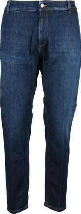 Dondup Blue Jef Carrot Fit Stretch Jeans