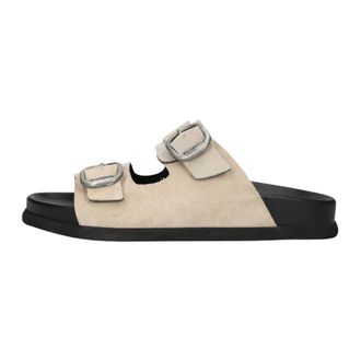 Shabbies Amsterdam Inga Buckles S - Dames - Schoenen - Beige - Maat: 42 EU Leer