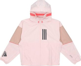 adidas (WMNS) adidas W.N.D. Colorblock Sports Hooded Jacket Pink Red GF0133