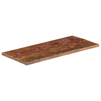 Berkfield Home Table Top 100x60x3.8 cm Rectangular Solid Wood Reclaimed in Brown