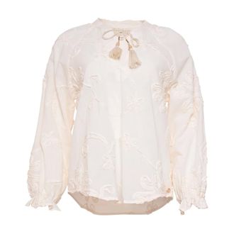 Maicazz Dames, Blouses & Shirts, Wit, Maat: XS
