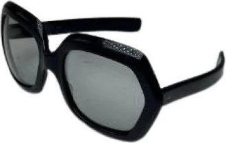 Givenchy Pre-owned Vintage Oversized Zonnebrillen - Dames - Vintage Accessoires - Zwart - ONE Size - Vintage
