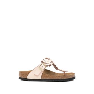 Birkenstock Flip Flops, female, Pink, Size: 10 US Gizeh Flowers Regular Fit