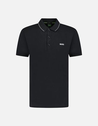HUGO BOSS Mens Hugo Boss Paule 4 Polo T-Shirt Black - Size: 40