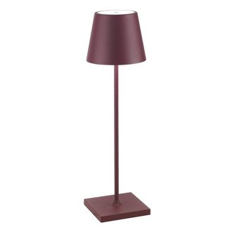 Zafferano L&aacute;mpara de mesa led zafferano, bordeaux, recargable, ip65