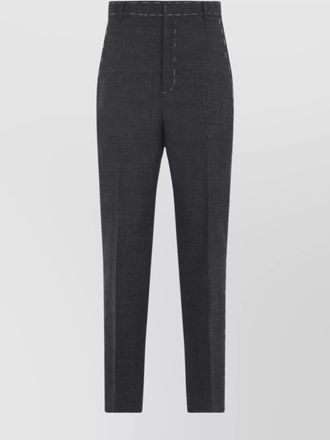 Moschino wool straight-leg tailored trousers