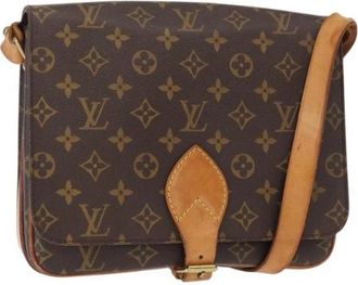 Louis Vuitton Pre-owned Cross Body Bags, female, Brown, Size: ONE SIZE Pre-owned Canvas Cross Body Bag
