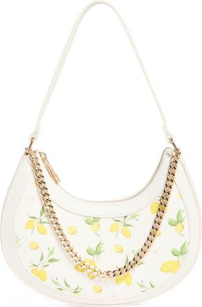 Aldo Decoy Faux Leather Shoulder Bag in White/Bright Yellow at Nordstrom Rack