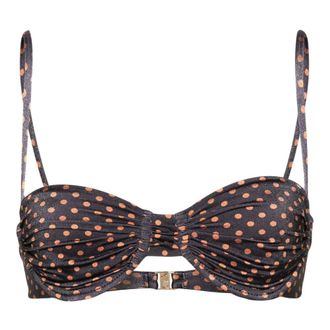 Faithfull The Brand Stefania Bikini Top - Dames - Bikinis - Bruin - S - Badmode