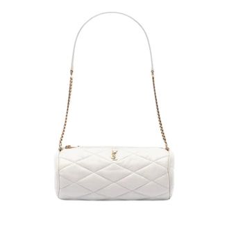 Saint Laurent Pre-owned Sade Tube Bag - Dames - Vintage Schoudertas - Wit - ONE Size - Leer - Vintage
