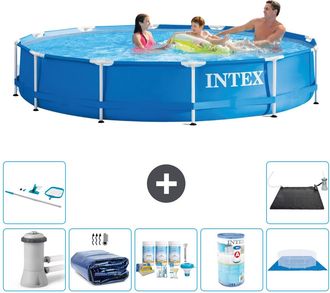 Intex Piscina Con Estructura Redonda - 366x76 Cm - 8-piezas S31761