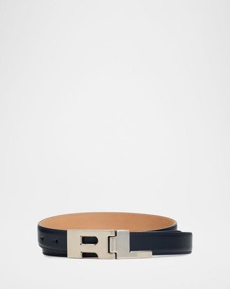 Ralph Lauren Purple Label Men & apos;s Ralph Lauren Hinge-Buckle Calfskin Belt