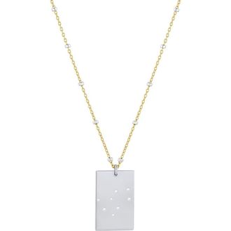 Set & Stones Zodiac Constellation Necklace in Silver /Gemini at Nordstrom
