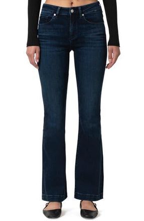 Mavi Sydney Mid Rise Flare Jeans in Deep Brushed Feather Blue at Nordstrom Rack, Size 30 X 32