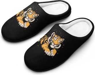 Generic Tiger Mens Slippers Comfortable And Non-slip Cotton Slipper Shoe for House