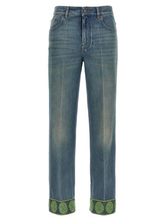 Valentino Garavani Womens Jacquard Jeans