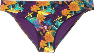 Marlies Dekkers Acapulco floral-print bikini bottoms - women - Recycled Nylon/Spandex/Elastane - S - Purple
