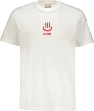P.A.M. Biologisch katoenen T-shirt met achterprint - Heren - T-shirts - Wit - L - Katoen - Tops
