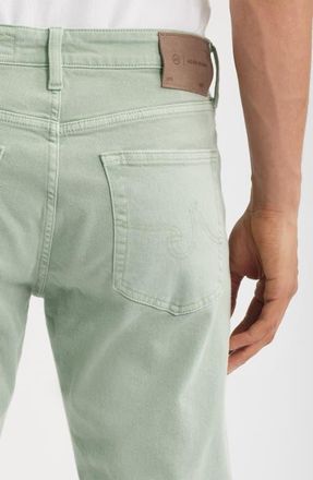 AG - Adriano Goldschmied Everett Slim Straight Leg Jeans in 7 Years Sulfur Faded Moss at Nordstrom, Size 38 X 32