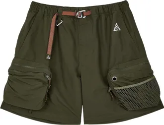 Nike Mens Nike x ACG Multiple Pockets Outdoor Cargo Loose Casual Straight Shorts Green DN3945-325