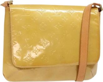 Louis Vuitton Tweedehands leren Louis Vuitton tassen - Dames - Vintage Schoudertas - Geel - ONE Size - Vintage