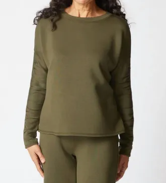 Habitat Knit Wander Pullover In Forest
