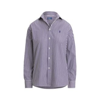 Polo Ralph Lauren Camicia in popeline vestibilit&agrave; rilassata - - Blouses & Shirts - Donna - Blu - XS