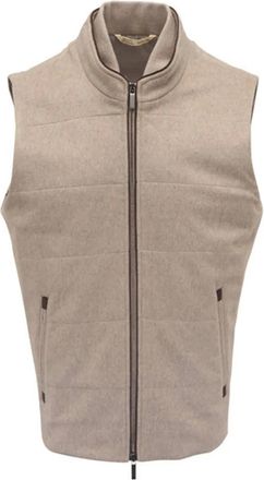 Maurizio Baldassari Arena quilted zip gilet - Neutrals