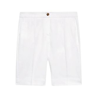 Elena Miro Stijlvolle Bermuda Shorts voor Vrouwen - Dames - Korte Broeken - Wit - 4XL - Korte Broeken