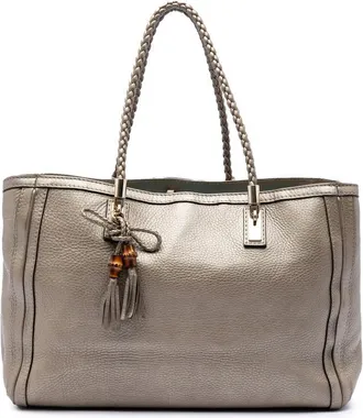 Gucci Pre-owned Gucci Metallic Calfskin Bella Tote Ladies 5RSHVGWS1S7W6URE