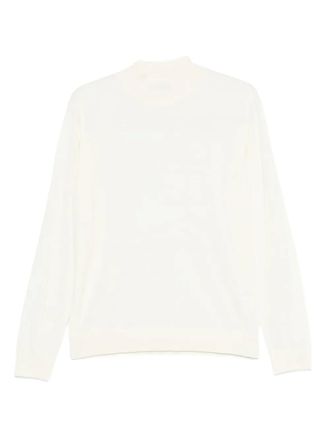 Daniele Fiesoli mock-neck long-sleeve sweater - men - Merino - M - White