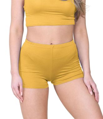 Janisramone Chic Mini Shorts for Women UK, Stretchable Hot Pants for Club, Dance, Gym & Cycling Running Shorts Womens Perfect for Summer Fashion Fitted Athletic S