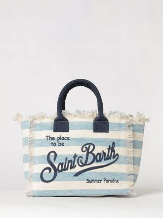 MC2 Saint Barth Borsa Vanity in cotone stampato con logo