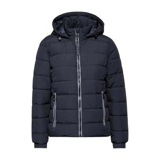 Cecil Gewatteerde jas - Dames - Jassen - Blauw - Maat: L Leer