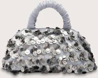 Merlette Lune Mini Embellished Bag in Silver at Nordstrom