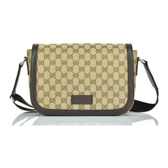 Gucci Cross Body Bags, male, Beige, ONE SIZE, Messenger Bag Original GG Model