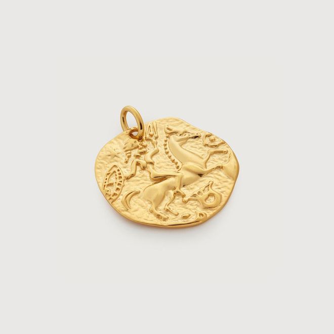Gold Goddess Coin Pendant