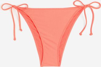 H&M Tie-Tanga Bikinihose - Orange