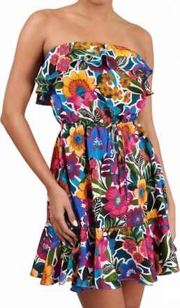 Sugarlips Santa Elena Mini Dress In Floral Multi