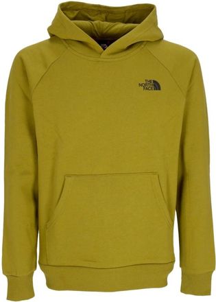 The North Face Raglan Redbox Hoodie - Heren - Sportshirts - Groen - L - Katoen - Fitness