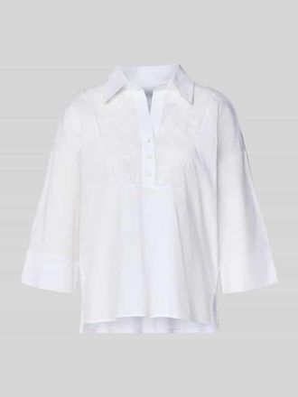 Marc Cain Blusenshirt mit 3/4-Arm in Weiss, Gr&ouml;&szlig;e 34