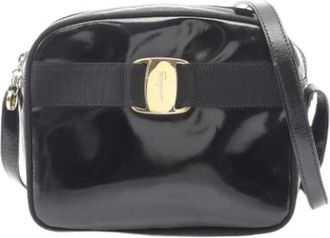 Ferragamo Pre-owned Cross Body Bags, female, Black, Size: ONE SIZE Pre-owned Shoulder Bag