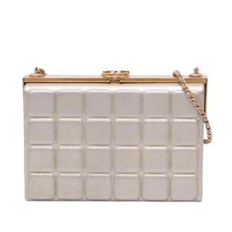 Chanel Pre-owned Vintage Frame Crossbody - Dames - Pre-owned - Beige - Maat: ONE Size Leer