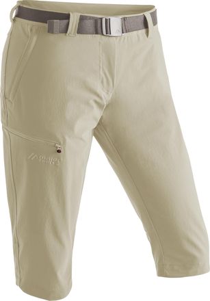 Maier Sports Caprihose MAIER SPORTS Inara slim 3/4, Damen, Gr. 34, Normalgr&ouml;ssen, braun (hellbraun), 90% Polyamid, 10% Elasthan, Hosen Caprihose, Damen Wanderhose,