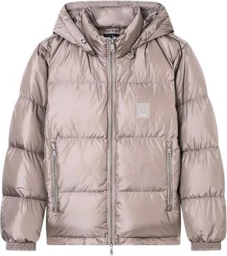 A|X Armani Exchange Piumino ultraleggero in nylon lucido - - Jackets - Uomo - Beige - M