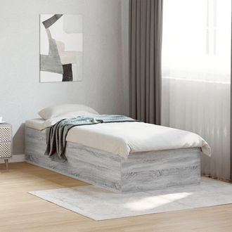 Berkfield Home Bed Frame without Mattress Grey Sonoma 100x200 cm