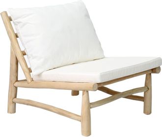 Bazar Bizar Sof&aacute; de algod&oacute;n marr&oacute;n 70x80x74cm