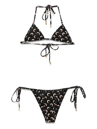 Marine Serre Moon Printed Jersey Swimwear Bikini Set